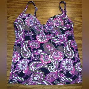Lands End Tankini Top Size 8